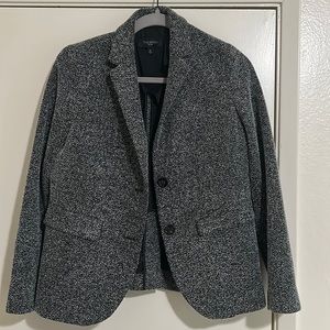 Talbots Herringbone Blazer Black/Ivory Mp